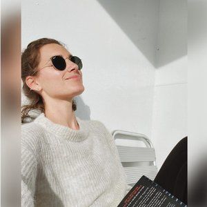 Everlane Oversized Alpaca Crew - Small - Almond